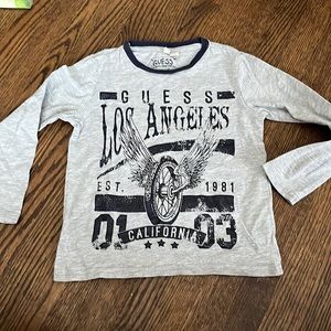 Guess Kids Long Sleeve T Shirt - Boys Size 5